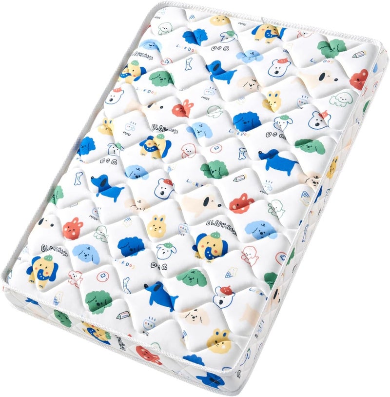 OSSERTSbearY مرتبة باك آند بلاي - 38" × 26" - مرتبة حديقة لعب قماش قطن ممتاز معززة بالأمان - تناسب حديقة لعب غراكو وبيبي تريند وبامو بيبي، دعم قوي ورغوة مريحة - Image 1